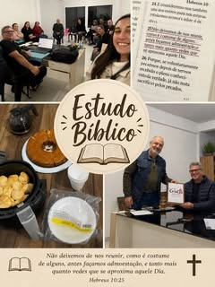 Pessoas reunidas em comunhão cristã